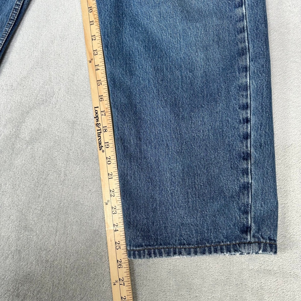 Levis 550 Jeans Mens 38x30 Blue Relaxed Fit Tapered Leg Denim Pants - Picture 3 of 14